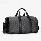 Men's Compact Urban Shoulder Bag with Leaf Pattern