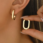 Geometric Hoop Earrings
