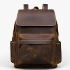 Men's Handcrafted Top-Grain Leather Laptop Backpack