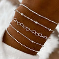 Thin Chain Bracelet Set in Three Styles
