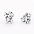 Sparkly Magnetic Clip-On Earrings in Three Sizes