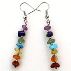 Boho Gemstone Drop Earrings in Many Stones