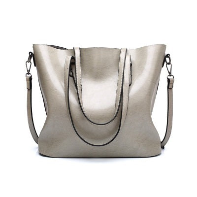 Minimalistische PU Shopper met Ritssluiting