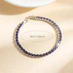Boho Purple Zirconia Crystal Tennis Bracelet