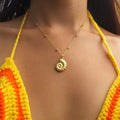 Gold-Tone Small Shell Pendant Necklace