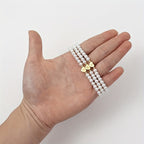 Armband met hart en initiaal van A tot Z