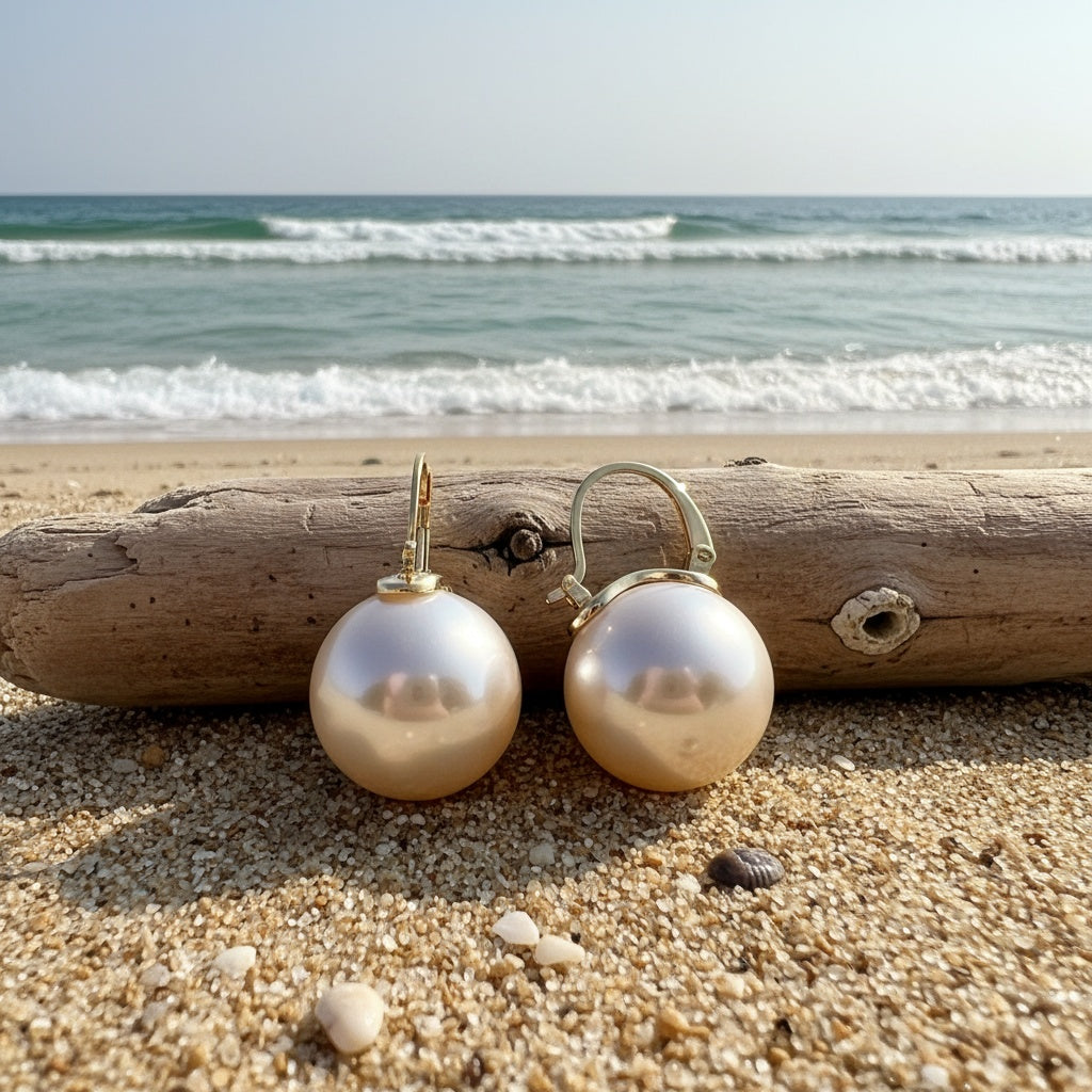 Minimalist Retro Pearl Earrings