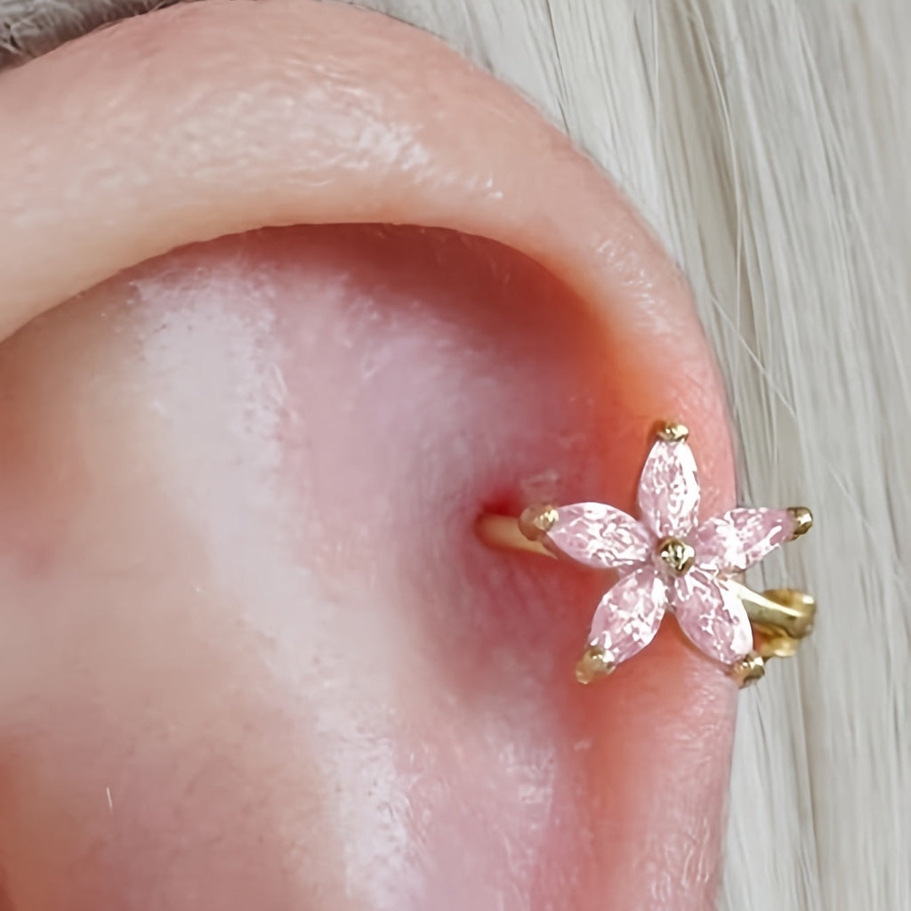 Sparkling Cubic Zirconia Ear Cuff