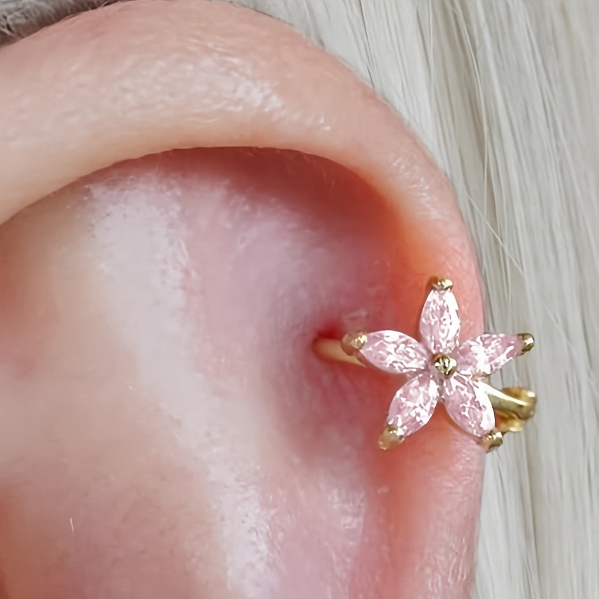 Sparkling Cubic Zirconia Ear Cuff
