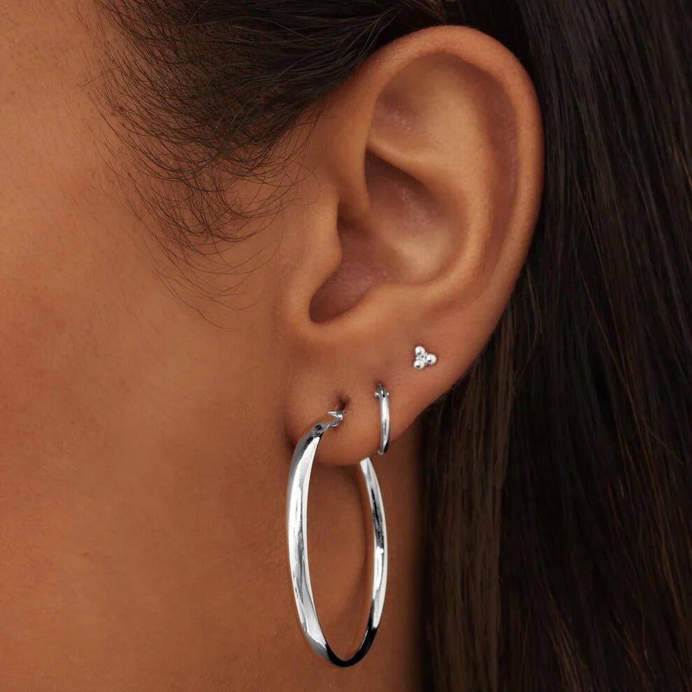 Large Thin Hoop Earrings