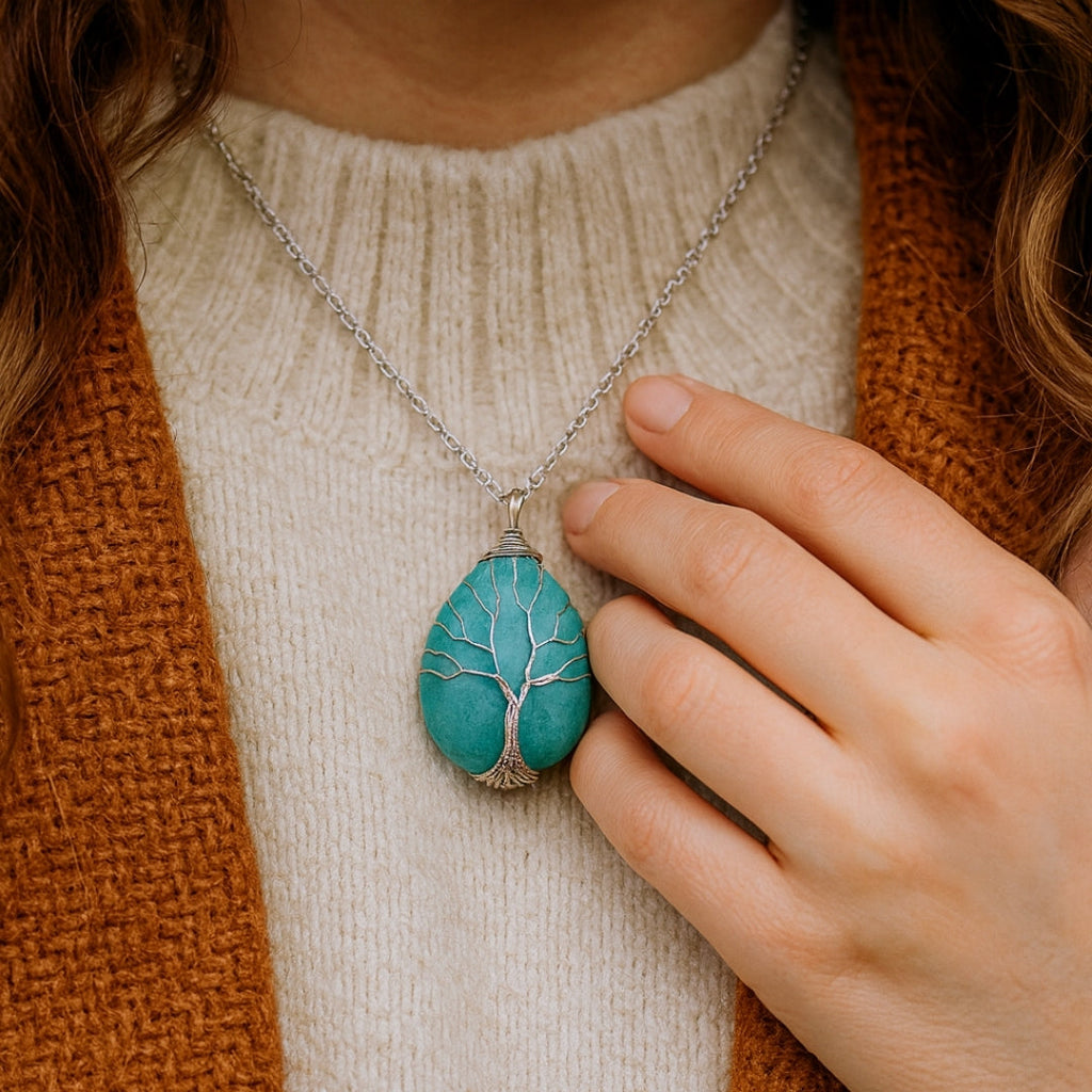 Tree of Life Stone Necklace