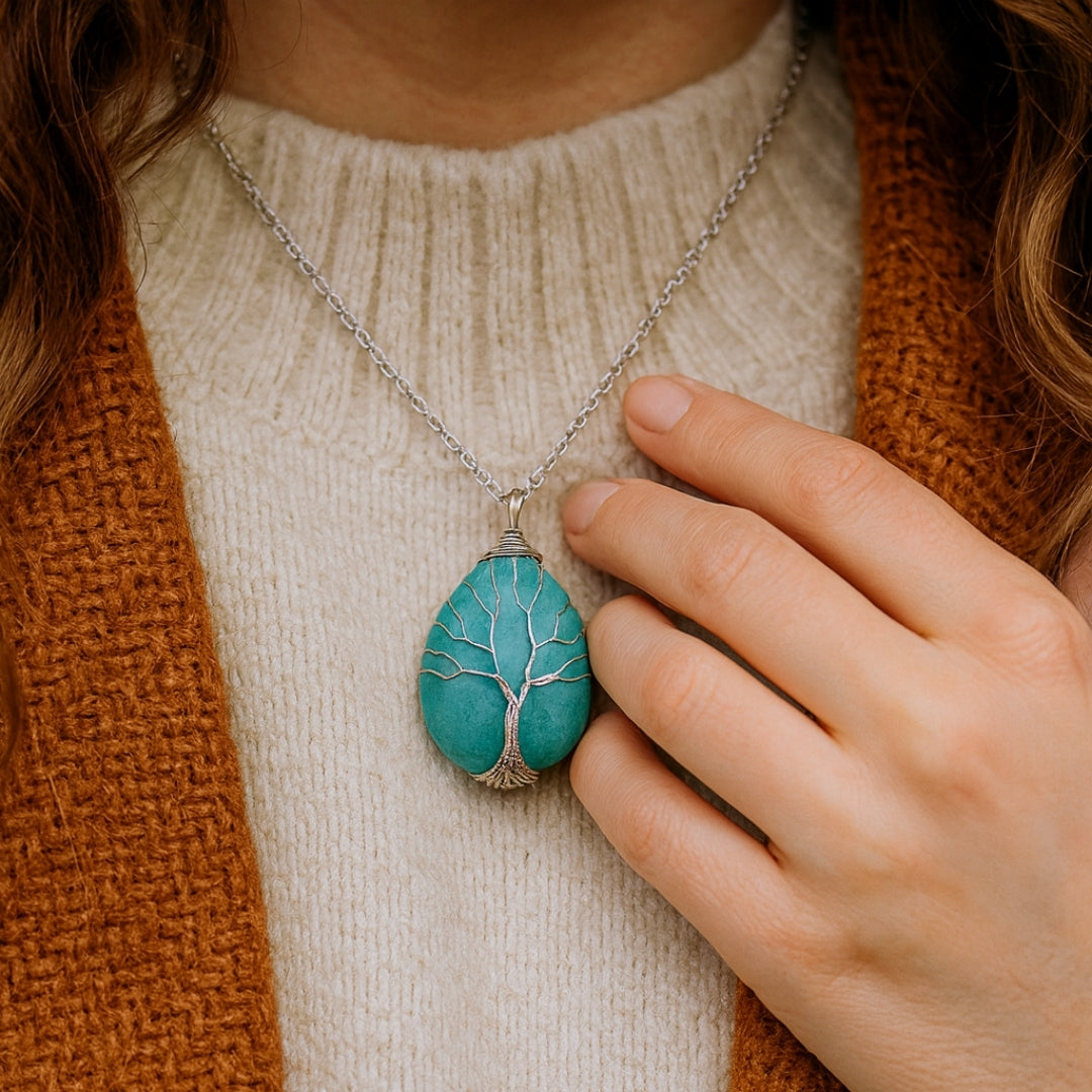 Tree of Life Stone Necklace