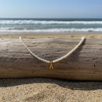 Beaded Initial Letter Necklace from A to Z