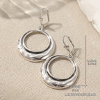 Bohemian Large Open Circle Tribal Hoop Earrings