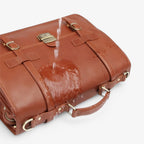 Sleek Timeless Genuine Leather Document and Laptop Folio Bag