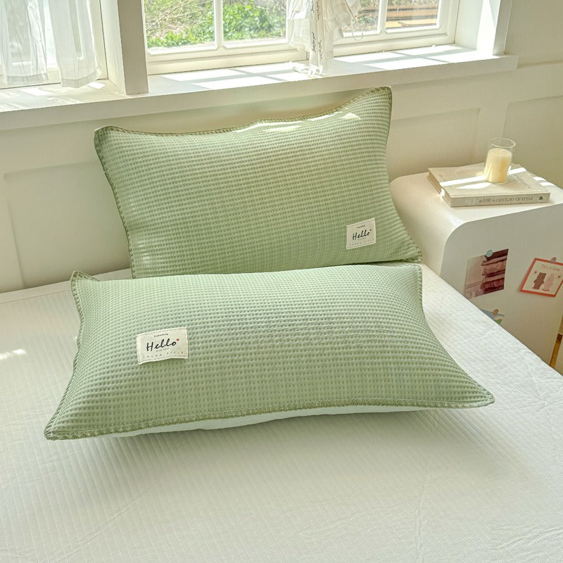 Cooling Summer Blanket Set – Double-Sided Ice Silk Throw with Pillowcases
