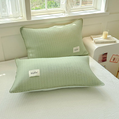 Cooling Summer Blanket Set – Double-Sided Ice Silk Throw with Pillowcases