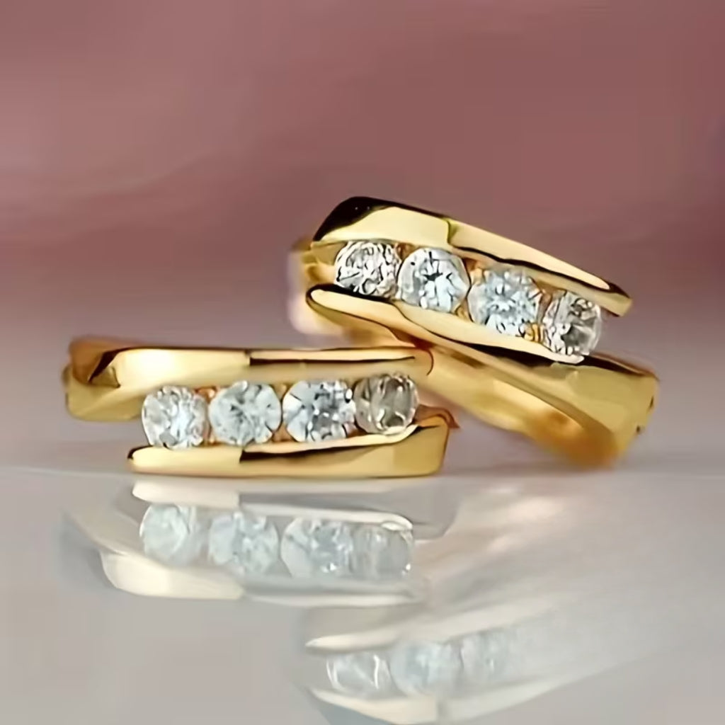 Channel-Set Earrings