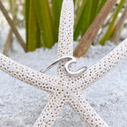 Silver-Tone Sea Wave Ring