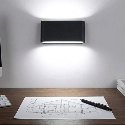Modern Architectural Up Down Wall Light - IP65 Aluminum Sconce