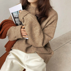 Casual Crew Neck Jumper with Softly Relaxed Proportions