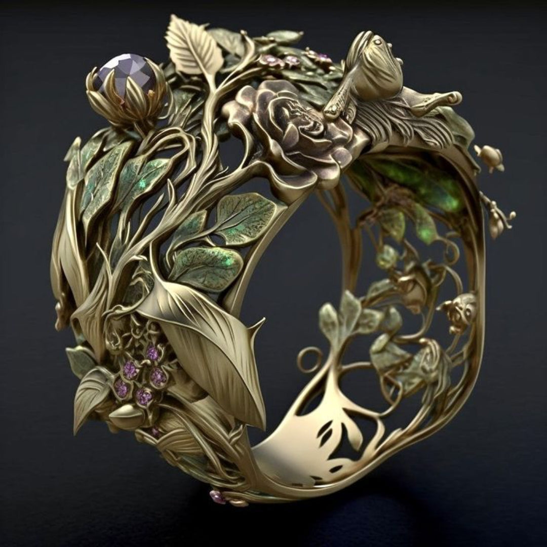 Enchanted Garden Bird Ring