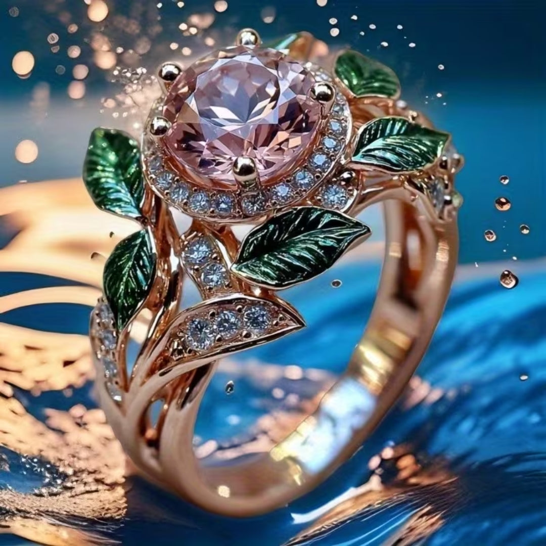 Floral Halo Ring