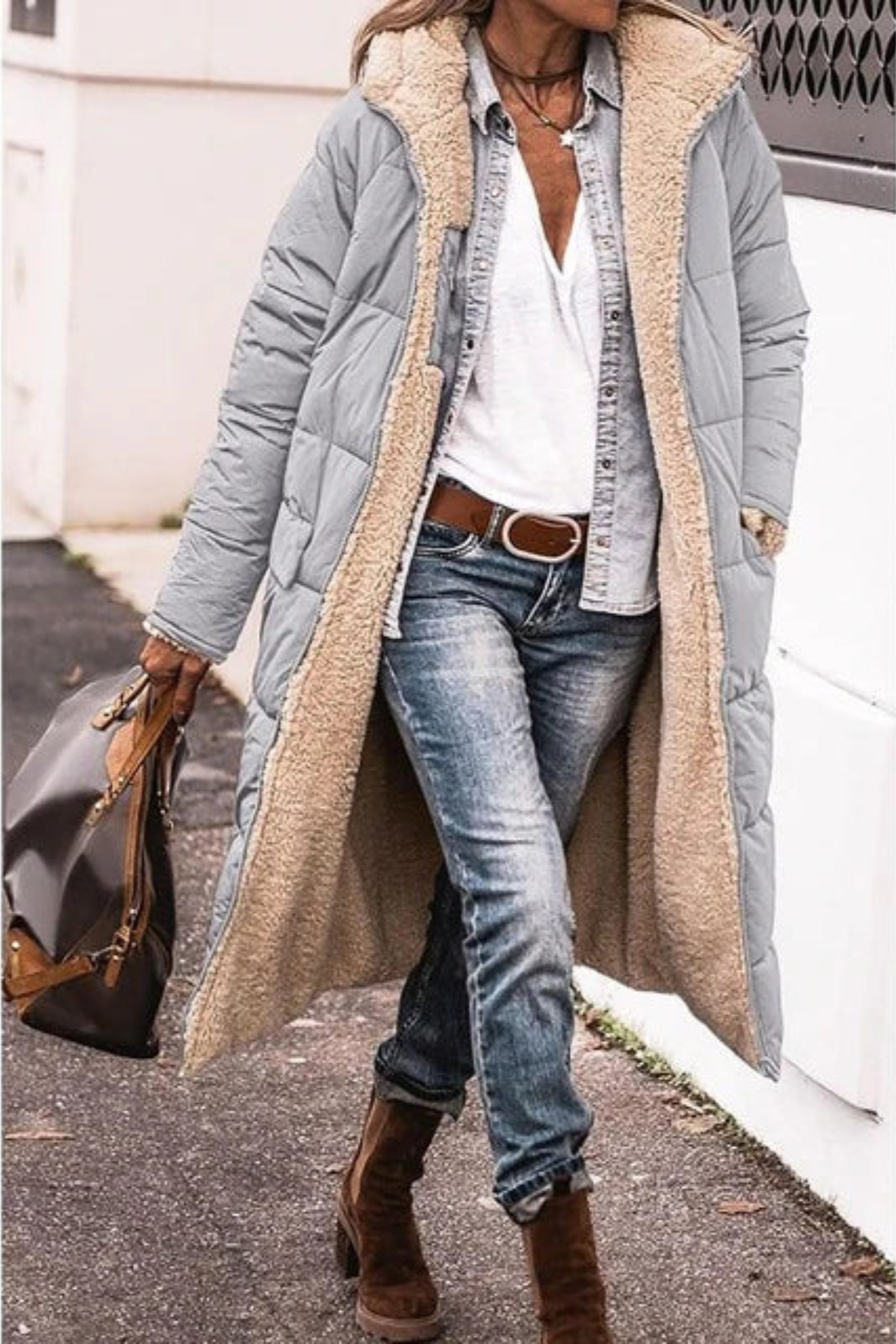 Reversible Winter Coat with Two Looks in One Warm Layer