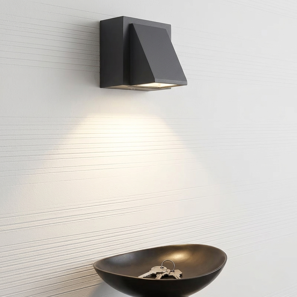 Modern Minimalist Angled LED Wall Sconce - Waterproof Outdoor & Indoor Light