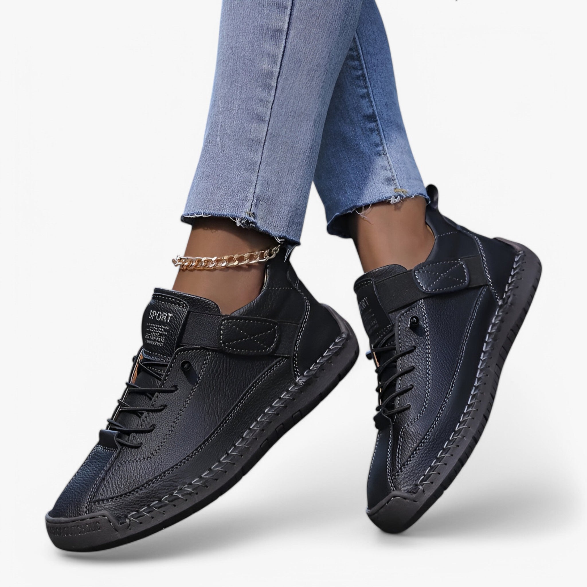 Zachte comfortschoenen met antislipzool en gedempt voetbed