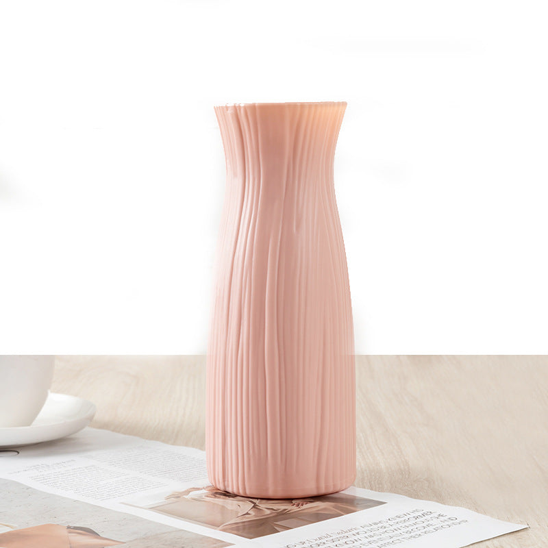 Nordic Style Plastic Decorative Vase – Break-Resistant, Lightweight, Multiple Colours