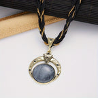 Marble-Look Stone Pendant Bohemian Necklace