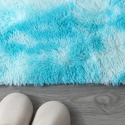 Fluffy Shaggy Area Rug – Tie-Dye Plush, Multiple Sizes, Living Room and Bedroom