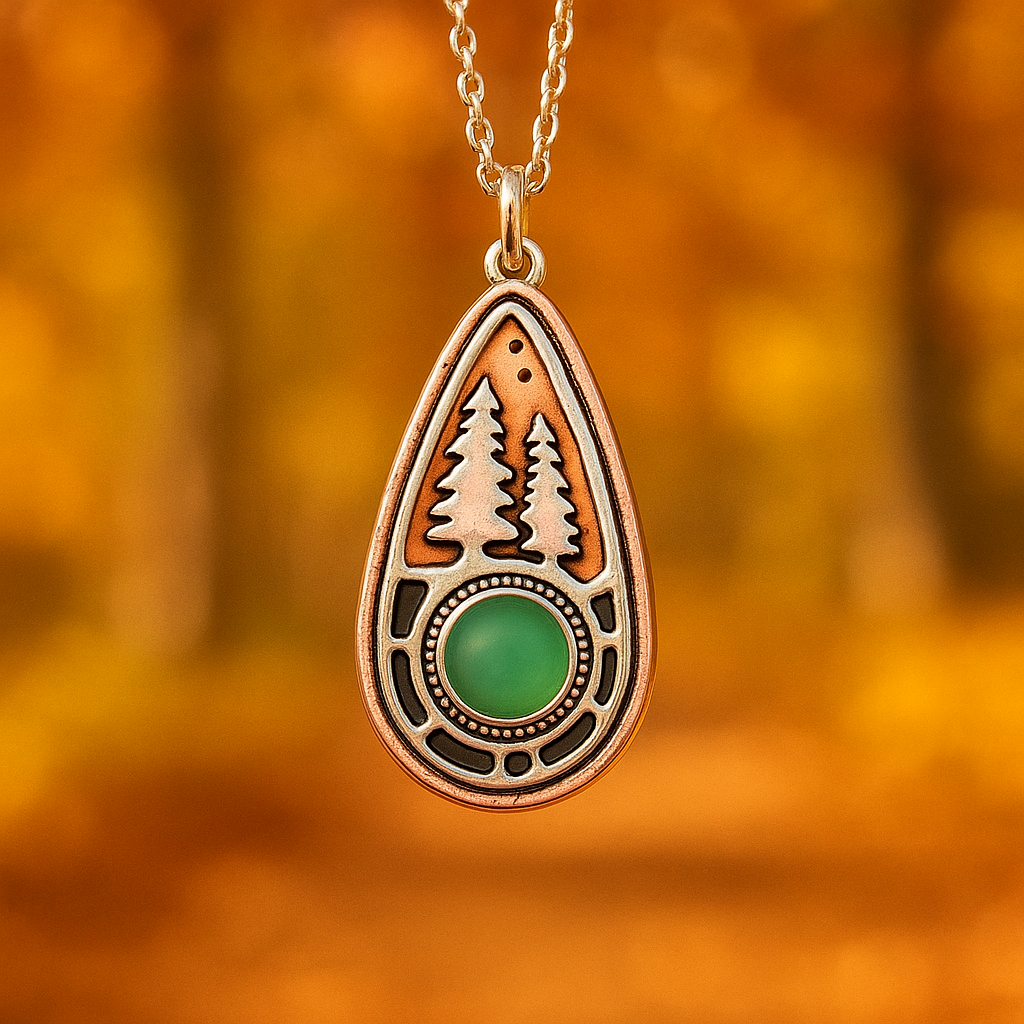 Evergreen-stenen ketting