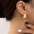 C-Shaped Teardrop Earrings in Several Colours