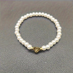 Armband met hart en initiaal van A tot Z