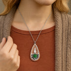 Evergreen-stenen ketting