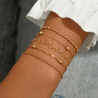 Thin Chain Bracelet Set in Three Styles