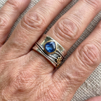 Boho ring met edelsteenlook