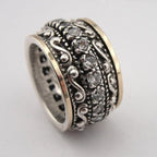 Carved Gemstone-Look Ring