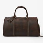 Elegante reistas van volnerf leer, 55cm