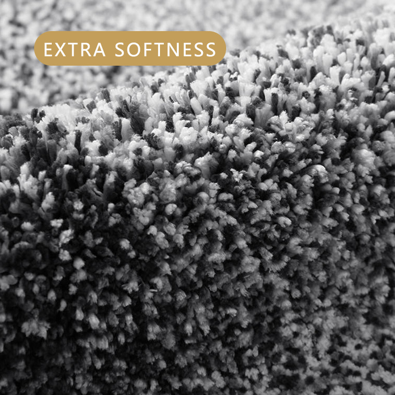 Snowflake Print Microfibre Non-Slip Floor Mat – Soft, Machine Washable, Multi-Colour