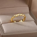 Twisted Braid Gold-Tone Ring