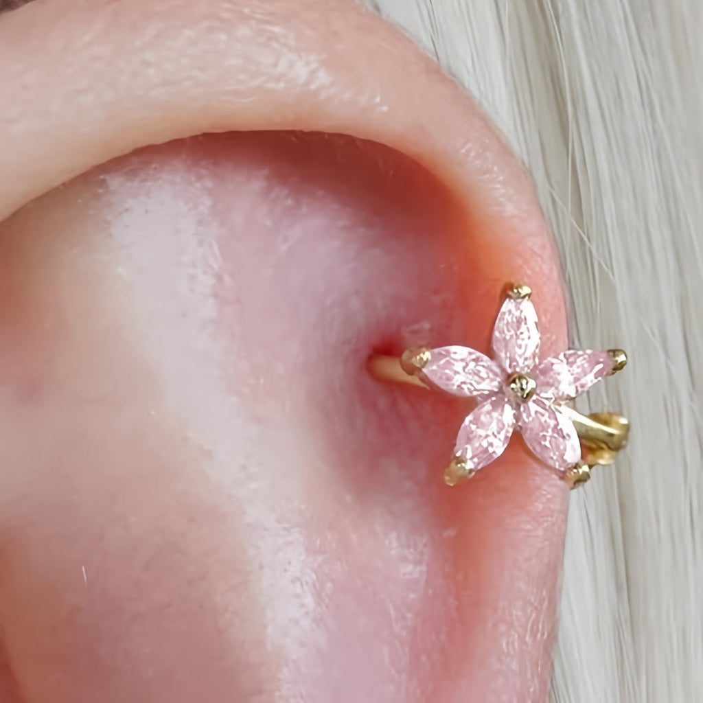 Sparkling Cubic Zirconia Ear Cuff