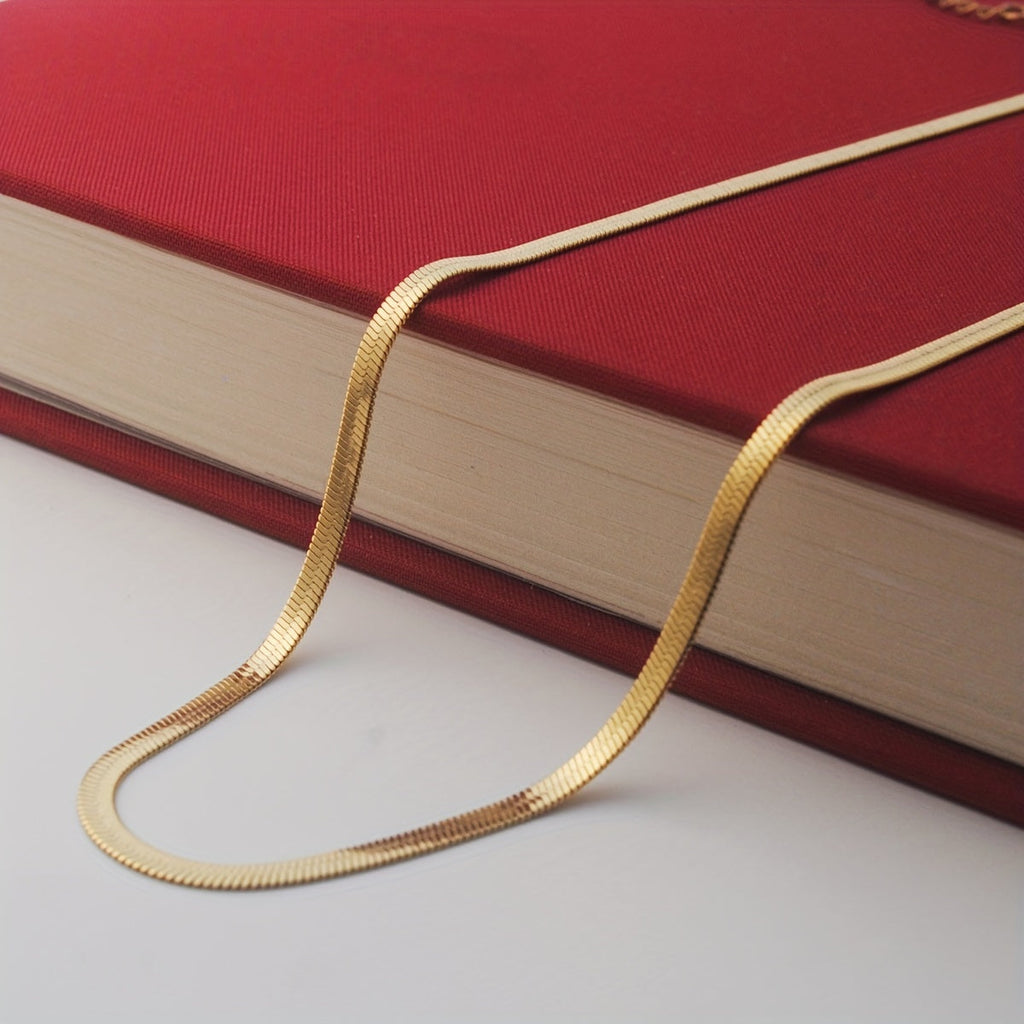 Stainless Steel Snake Chain Necklace in Three Lengths