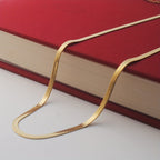 Stainless Steel Snake Chain Necklace in Three Lengths