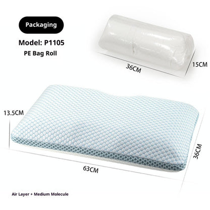 Cervical Memory Foam Pillow – Neck Support Bed Pillow with Breathable Cover