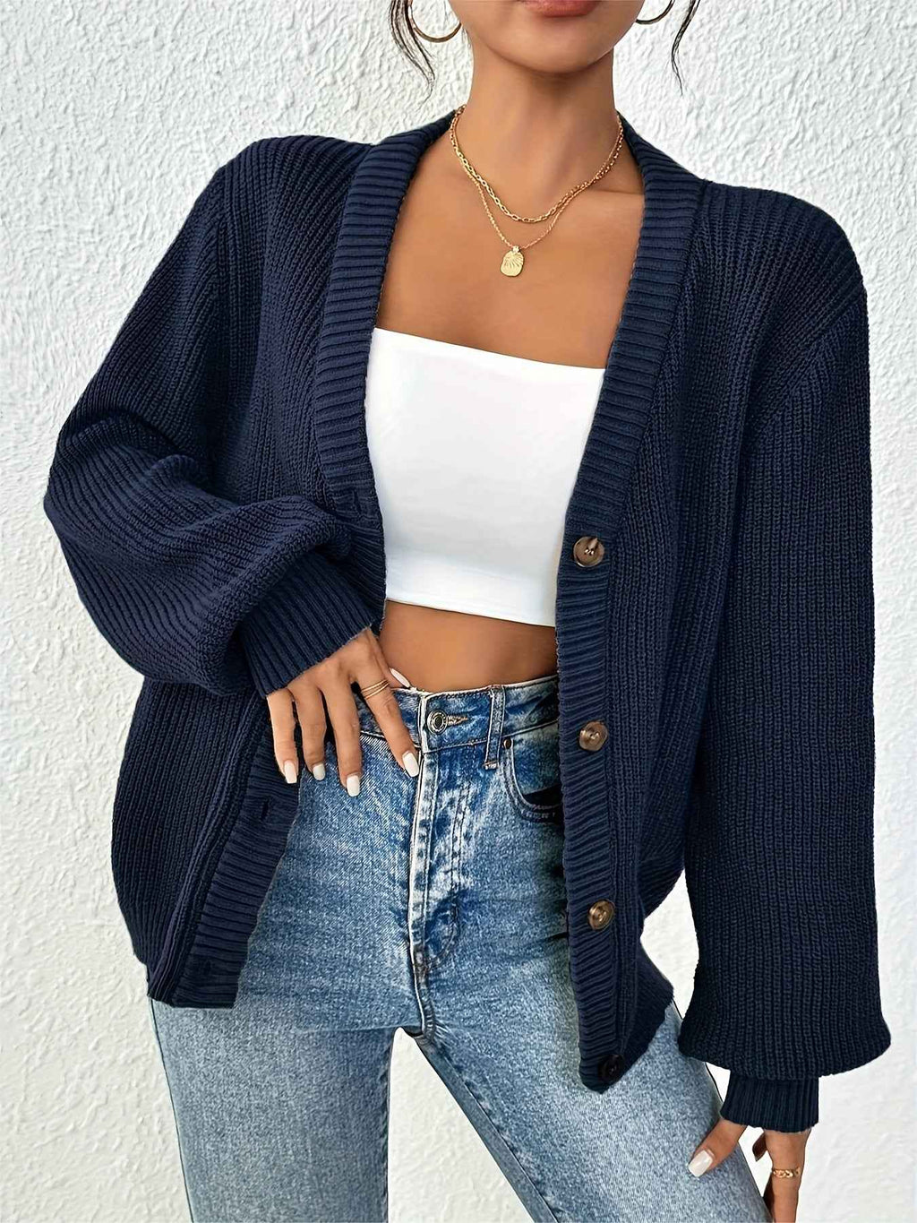 Longline Draped Cardigan for Layering Over Dresses