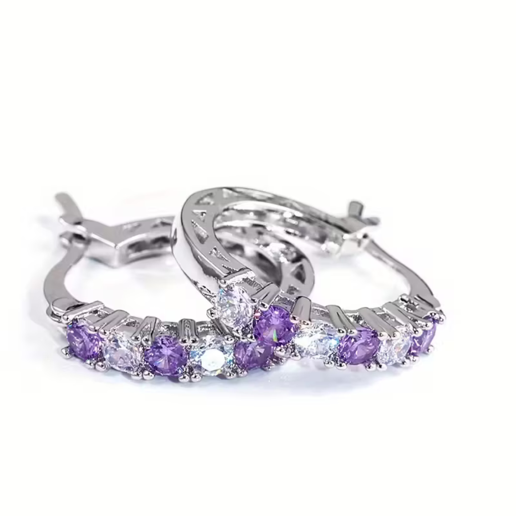 Stream Hoop Earrings in Four Colours