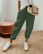 Tapered Drawstring Trousers